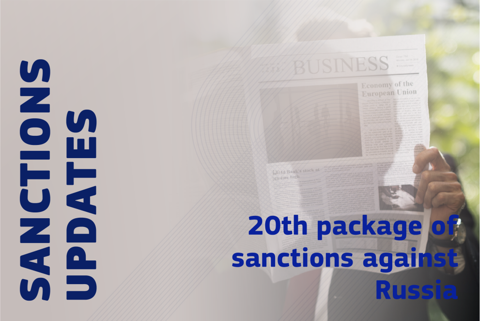 20th package of sanctions against Russia